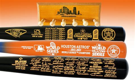 purchase this three bat set to receive the bat rack for half the stated price for a savings of 40 This special three bat set is made to honor the Astros & their 2022 World Series Championship. . Big time bats